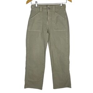 American Eagle 000 Short Khaki Green Utility Carpenter Straight Pants 00461